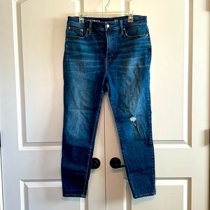J Crew Toothpick High Rise Skinny Ankle Jean -- size 32